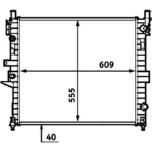 Mahle CR554000S -Knecht-Behr CR554000S Motor Su Radyatörü Ml-Class W163 99 04 1635000103