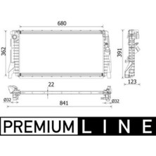 Mahle CR2279000P -Knecht-Behr CR2279000P Motor Su Radyatörü Premium Line Bmw F40 F45 F46 F48 F39 Mini F59 17118645782