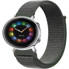Tagomoon Huawei Watch Gt2 42MM Akıllı Saat Uyumlu Spor Kumaş Desenli Cırt Cırtlı Kordon Kayış