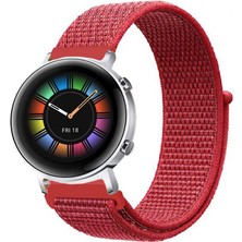 Tagomoon Huawei Watch Gt2 42MM Akıllı Saat Uyumlu Spor Kumaş Desenli Cırt Cırtlı Kordon Kayış