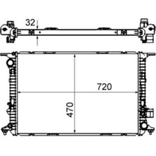 Mahle CR1022000S -Knecht-Behr CR1022000S Radyatör Soğutucu Audi A8 0