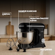 Lydsto Kitchen Helper PV-4700 1500W-5.2 Litre -10 Kademe Hız Ayarı Stand Mikser Hamur Yoğurma Makinesi Siyah