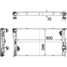 Mahle CR1085000P -Knecht-Behr CR1085000P Radyatör Soğutucu Bmw 3 E90 91 92 93 17117790297