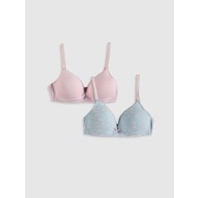 Pembe-Mavi Baskılı 2 Li Sütyen DS200022FB-2