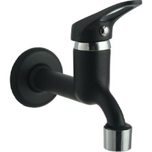 Euromix Mix Aynalı Kaliteli Aç Kapa Musluk Siyah