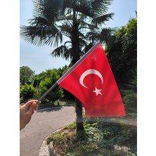 Vintessy 30x45 cm Sopalı Miting Türk Bayrağı – 120 g/m² | Raşel Kumaş, Pigment Baskı, Dış Mekan Uyumlu, Ekonomik ve Dayanıklı