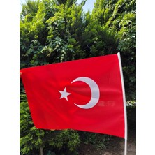 Vintessy 30x45 cm Sopalı Miting Türk Bayrağı – 120 g/m² | Raşel Kumaş, Pigment Baskı, Dış Mekan Uyumlu, Ekonomik ve Dayanıklı