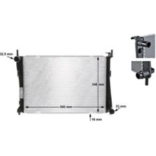 Mahle CR1355000S -Knecht-Behr CR1355000S Radyatör Soğutucu Ford Fiesta V Fusion 1.4 2S6H8005CB