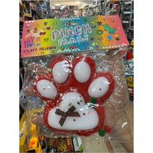 Elite Dev Pati Squishy Taba Squishy Kedi Pati Sıkma 14 cm Pullu Pati Sukuşi Kırmızı 1 Adet