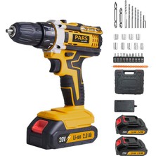 Pars PR4320 Darbeli Akülü Vidalama 2 Adet Akülü Li-Ion 20V 2.0 Ah