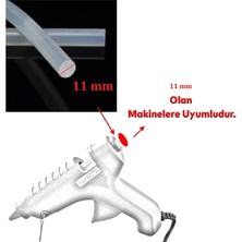 Winnboss Kalın Şeffaf Sıcak Mum Silikon 11MM 30CM 10 Adet