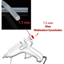 Winnboss Ince Şeffaf Sıcak Mum Silikon 7.5mm 30CM 1 Kilo