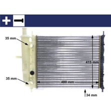 Mahle CR599000S -Knecht-Behr CR599000S Radyatör Soğutucu Fiat Marea 46534995