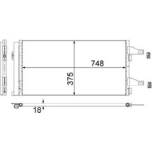Mahle AC363000S -Knecht-Behr AC363000S A C-Kondensator Fiat Ducato Peugeot Box