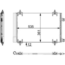 Mahle AC668000S -Knecht-Behr AC668000S A C-Kondansatör Peugeot 307 Citroen C4 6455.CY