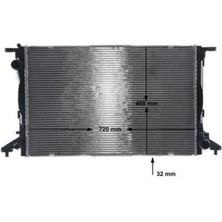 Mahle CR960000S -Knecht-Behr CR960000S Radyatör Soğutucu Audi A4 0