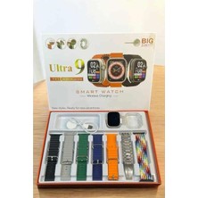 Digi Monster Watch Ultra 9 Akıllı Saat – Ekran Koruyuculu | 7 Farklı Kordon | Arama & Bildirim Destekli