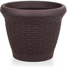 Serinova Hasır Saksı No:3 Antrasit