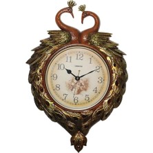 Duvara Asmalı Tavuskuşu Saat 70*50 cm