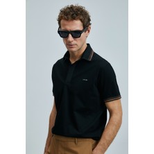 Lufian North Smart Erkek Polo Tişört Siyah