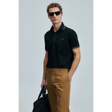 Lufian North Smart Erkek Polo Tişört Siyah