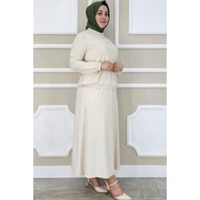 Kadın Yay Desenli Tesettür Takım