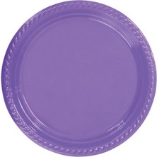 Lila Plastik Tabak 22 cm 25LI