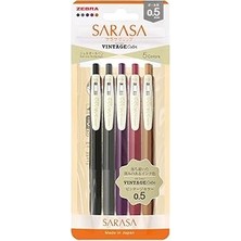 Zebra Sarasa Clip Vintage Seri 1 Set 0,5mm 5 Li Pet