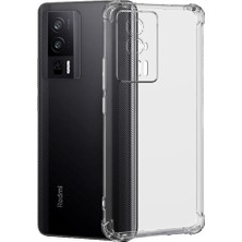 Xiaomi Poco F5 Pro Uyumlu Darbe Önleyici Sararmaya Dayanıklı Airbag Korumalı Ultra Slim Tpu Şeffaf Silikon Kılıf