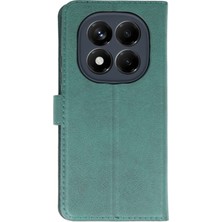 Newface Xiaomi Redmi Note 14 Pro 5g Kılıf Trend S Plus Kapaklı Kılıf - Yeşil Sptgl