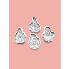 Aktastore Arı Figürlü Cüceler Kurabiye Kalıbı ve Şeker Hamuru Kalıbı 4'lü Set