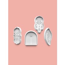 Aktastore Boho Tarzı Kurabiye Kalıbı ve Şeker Hamuru Kalıbı 4'lü Set