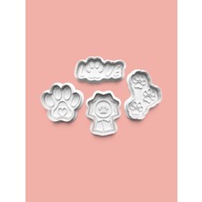 Aktastore Pati Kurabiye Kalıbı ve Şeker Hamuru Kalıbı 4'lü Set