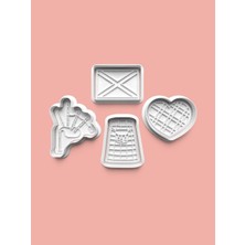 Aktastore Scotland Kurabiye Kalıbı ve Şeker Hamuru Kalıbı 4'lü Set