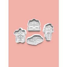 Aktastore 50S - Ellili Yıllar Kurabiye Kalıbı ve Şeker Hamuru Kalıbı 4'lü Set