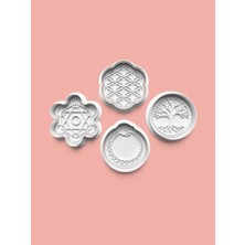 Aktastore Felsefe Kurabiye Kalıbı ve Şeker Hamuru Kalıbı 4'lü Set