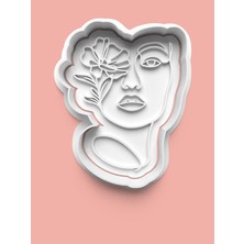 Aktastore Çiçek Figürlü Kadın Kurabiye Kalıbı ve Şeker Hamuru Kalıbı