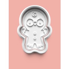 Aktastore Gözlüklü Kurabiye Adamı Figürü Kurabiye Kalıbı ve Şeker Hamuru Kalıbı