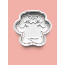 Aktastore Yoga Yapan Pug Köpeği Figürü Kurabiye Kalıbı ve Şeker Hamuru Kalıbı