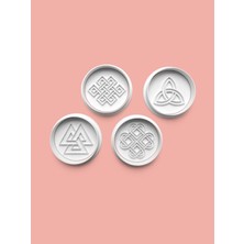 Aktastore Kelt Düğümü Kurabiye Kalıbı ve Şeker Hamuru Kalıbı 4'lü Set