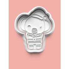 Aktastore Göz Kırpan Sevimli Fil Kurabiye Kalıbı ve Şeker Hamuru Kalıbı