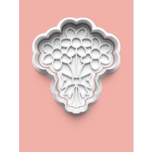 Aktastore Buket Çiçek Kurabiye Kalıbı ve Şeker Hamuru Kalıbı