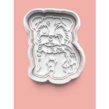 Aktastore Yorkshire Terrier Köpek Figürü Kurabiye Kalıbı ve Şeker Hamuru Kalıbı
