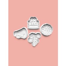 Aktastore Amigo Kurabiye Kalıbı ve Şeker Hamuru Kalıbı 4'lü Set