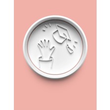 Aktastore Mezuniyet Temalı Kurabiye Kalıbı ve Şeker Hamuru Kalıbı