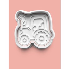 Aktastore Traktör Figürü Kurabiye Kalıbı ve Şeker Hamuru Kalıbı