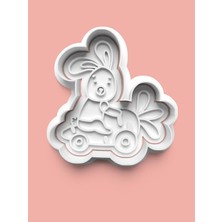 Aktastore Havuçla Kaçan Tavşan Kurabiye Kalıbı ve Şeker Hamuru Kalıbı