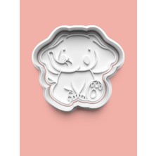 Aktastore Sevimli Fil Yavrusu Figürü Kurabiye Kalıbı ve Şeker Hamuru Kalıbı