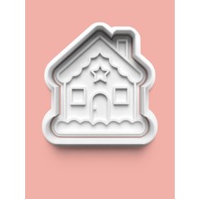 Aktastore Küçük Şirin Ev Figürü Kurabiye Kalıbı ve Şeker Hamuru Kalıbı