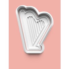 Aktastore Arp Müzik Aleti Figürü Kurabiye Kalıbı ve Şeker Hamuru Kalıbı